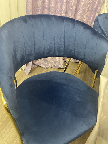 Стул на металлокаркасе Kamelia светло-фиолетовый / золотой фото покупателя 98